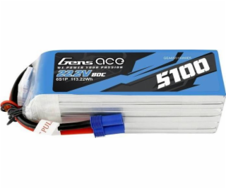 Gens Ace GensAce Batéria 5100mAh 22,2V 80C 6S1P EC5