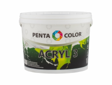 Disperzní barva Pentacolor Acryl 3, bílá, 10l