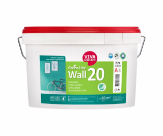 Barva Vivacolor Green Line Wall 20 A, bílá, 7,2l