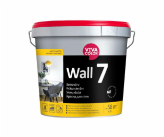 Barva na zeď Vivacolor Wall 7, bílá, 4,8l