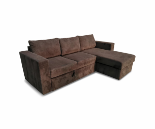 Grindu sofa - lova Domoletti, pilka, 230 x 73 x 92 cm