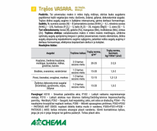 Trąšos su mikroelementais Agrochema Vasara, 10 kg