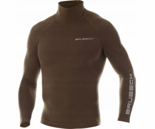 Brubeck LS14200 Pánské mikiny Ranger Wool Khaki XL