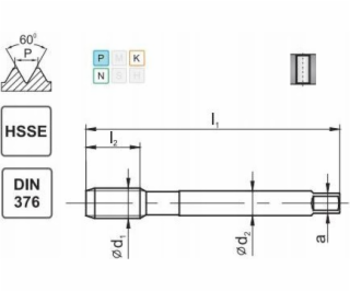 Fanar THREAD M20 DIN-376B LH (6H) HSSE 800