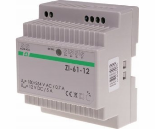 F&F Spínaný zdroj 60W, Uin 185-265V AC, Uin 12V DC - ZI-6...