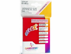 Gamegenic : japonské rukávy velikosti Prime (62x89 mm) 60 kusů, červená