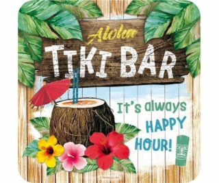 NOSTALGICKÝ ART KOVOVÝ STOJAN NA HRNKY Tiki Bar