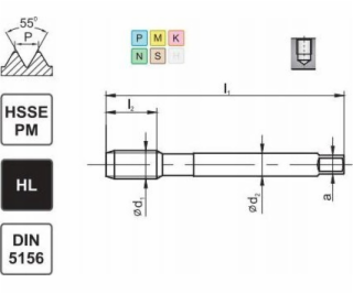 Fanar TAP G 1/8 DIN-5156C R45 HSSE-PM HL MASTERTAP