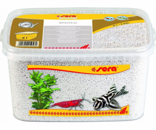 Sera Żwirek do akwarium Gravel White O 1 - 3 mm 6 l, biały