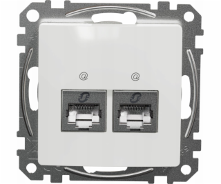 Schneider Electric Gn.komp.2xrj45 6stp White Sedna des