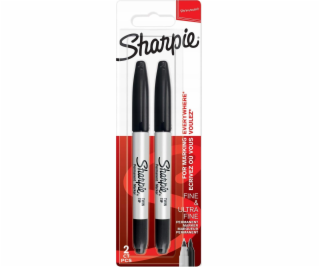 Sharpie Sharpie Marker Twin Tip Schwarz 2er Blister