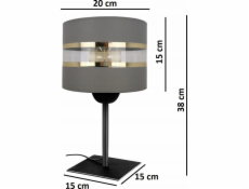 Stolní lampa GTV Stolní lampa RIO, E27, max. 40W, 220-240V, červená