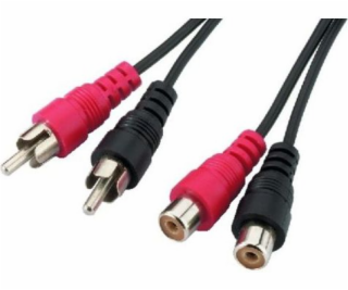 RCA (Cinch) x2 - RCA (Cinch) x2 kabel 3m černý (KPO2661)