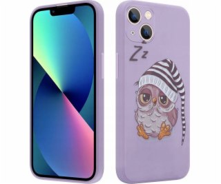 Maxximus MX OWL SLEEPY IPHONE 13 MINI FIALOVÁ / FIALOVÁ