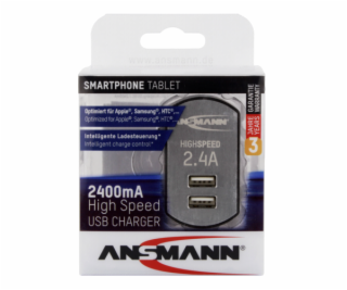 Ansmann High Speed USB nabijacka 2.4A 2xUSB Port        1...