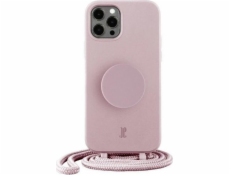 Just Elegance JE PopGrip Case iPhone 12 Pro Max 6.7 světle růžový/růžový dech 30184 (Just Elegance)