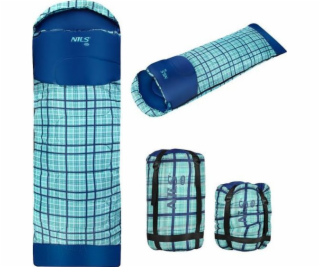 NILS CAMP sleeping bag NC2009 blue checkered size L.