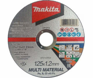 Makita E-10724 řezný kotouč 125x1.2x22.23 multi materiál