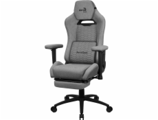 Aerocool ROYALASHGR Premium Ergonomic Gaming Chair Legrest Aeroweave Technology Grey