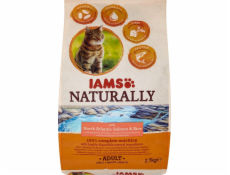 IAMS Naturally Adult severoatlantický losos & rýže - suché krmivo pro kočky - 2 7 kg