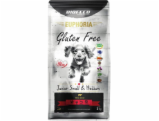 BIOFEED Euphoria Gluten Free Junior small & medium Hovězí maso - suché krmivo pro psy - 12kg