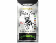 BIOFEED Euphoria Gluten Free Junior střední a velké jehněčí - suché krmivo pro psy - 12 kg