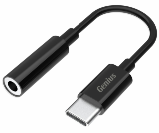 GENIUS ACC-C100 redukce z 3,5mm audio jack na USB-C, černá