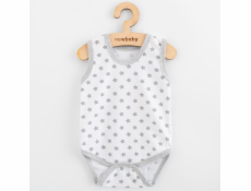 Kojenecké body bez rukávů New Baby Classic II hvězdičky šedé kluk Vel.86 (12-18m)