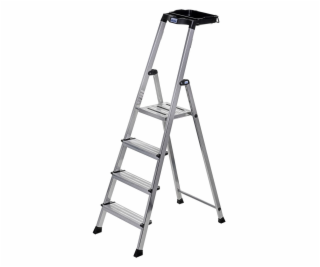 Ladder 4 step aluminium Krause Secury 126528