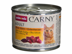 Animonda Carny Adult, Rind+Huhn+Entenherzen, 200g