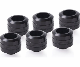 Eiszapfen PRO 16mm HardTube Fitting G1/4 - Deep Black Six...