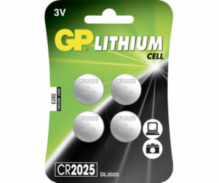 1x4 GP CR2025 Lithium 3V 4 tlacidlove clanky 3 volty