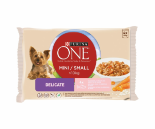 PURINA One mini jemné - mokré krmivo pro psy - s lososem ...