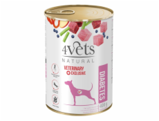 4VETS Natural Diabetes Dog - vlhké krmivo pro psy - 400 g