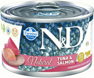 FARMINA N&D Cat Natural Tuna&Salmon - vlhké krmivo pro ko...