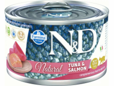 FARMINA N&D Cat Natural Tuna&Salmon - vlhké krmivo pro kočky - 140 g