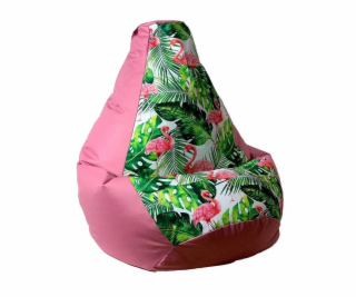 Sako bag pouffe Potisk hrušek růžově planoucí XXL 140 x 1...