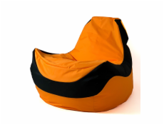 Sako taška pouf Bolid oranžovo-černá XXL 140 x 100 cm