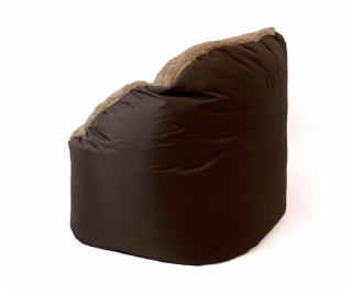 Sako sáčkový pouffe Nadýchané cappuccino XXL 140 x 90 cm