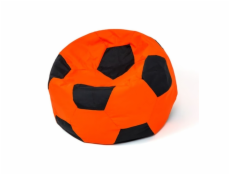 Sako taška pouf Ball oranžovo-černá L 80 cm