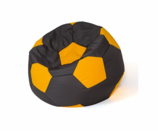 Sako bag pouffe Koule černo-žlutá L 80 cm