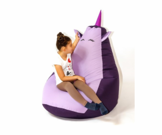 Sako taška pouffe Unicorn fialová-světle fialová L 105 x ...