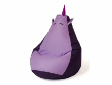 Sako taška pouffe Unicorn fialová-světle fialová XL 130 x 90 cm