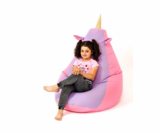 Sako taška pouf Unicorn růžovo-fialová XL 130 x 90 cm