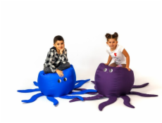 Octopus Sako taška pouffe fialová L 80 x 80 cm