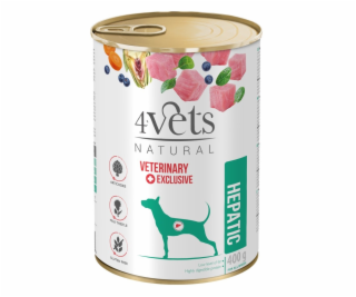 4VETS Natural Hepatic Dog  - wet dog food -  400 g