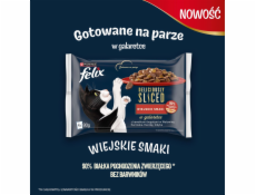 FELIX Deliciously Sliced - mokré krmivo pro kočky - 4x 80 g