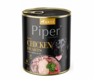 DOLINA NOTECI Piper Chicken hearts with spinach - Wet dog...