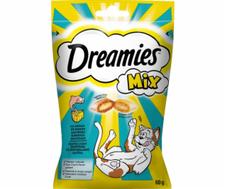 DREAMIES Mix with Salmon-flavored Cheese - cat treats - 60 g