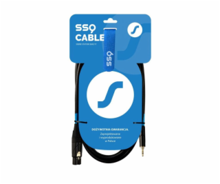 SSQ XLRMi3 - XLR female - Jack stereo 3 5 mm cable   3 m